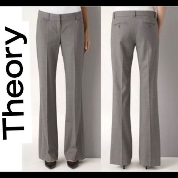Theory Max C gray tailored Virgin wool pants size 6 - Picture 13 of 13